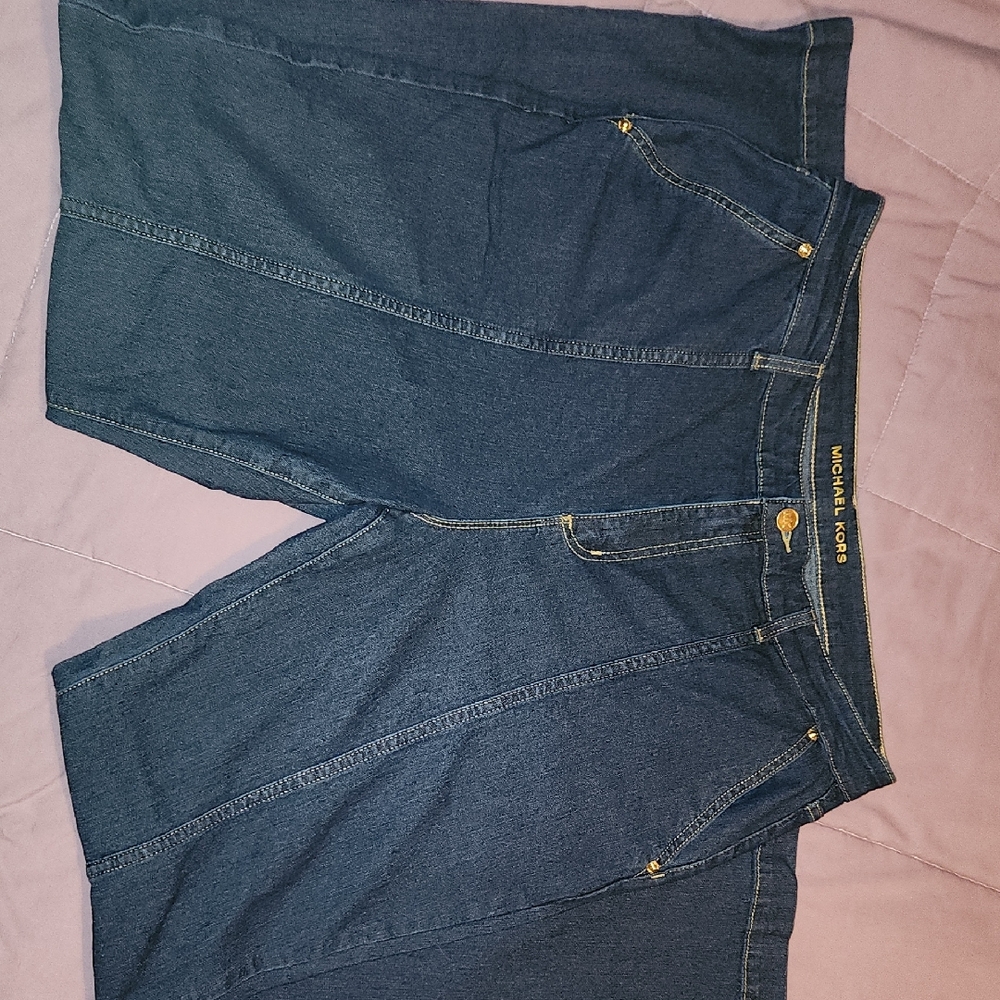 Michael Kors Women's Dark Blue Boot Cut Jeans